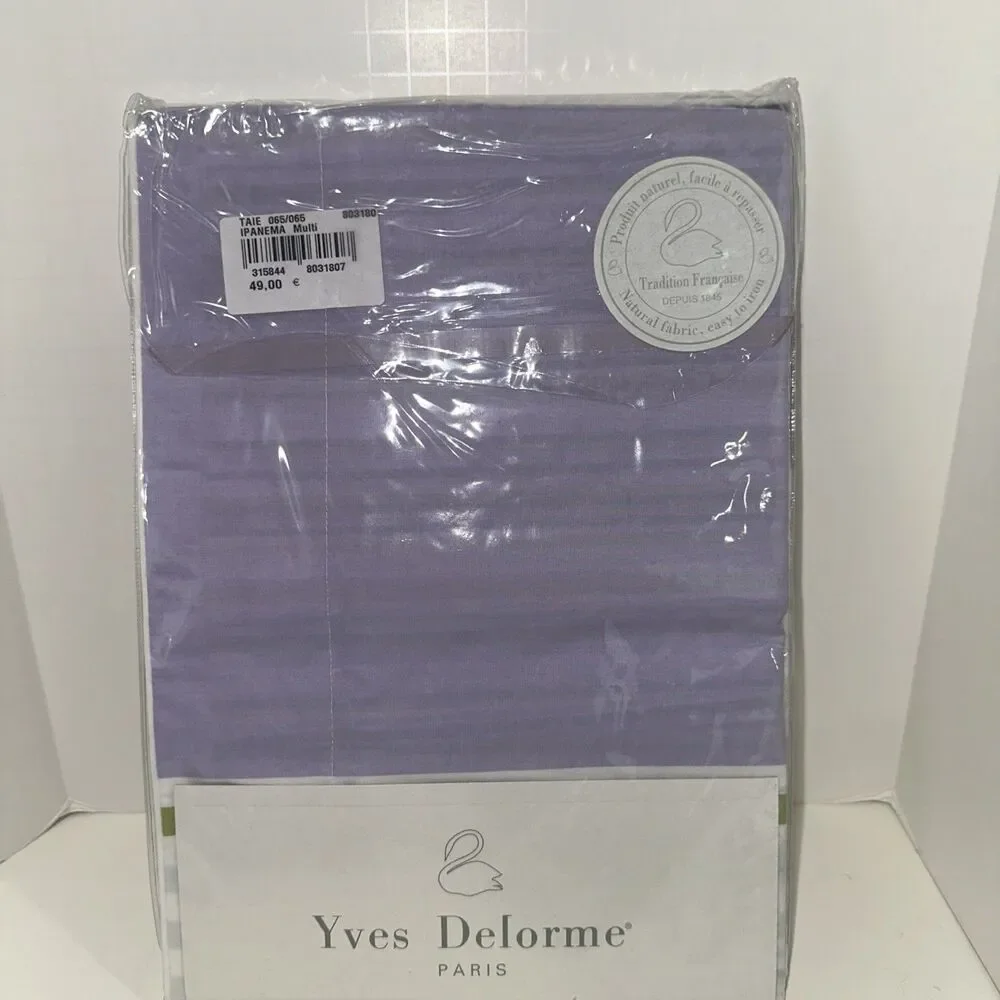 Yves Delorme IPANEMA MULTI PERCALE PILLOWCASE LUXURY 25x25 In